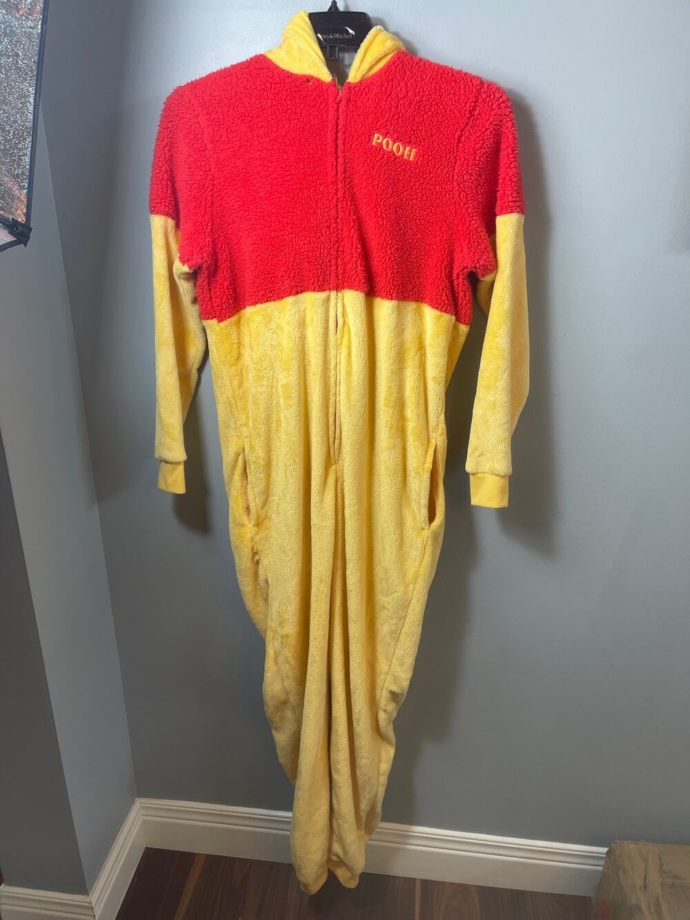 Disney Winnie the Pooh Adult Sherpa Fleece Union Suit Onesie